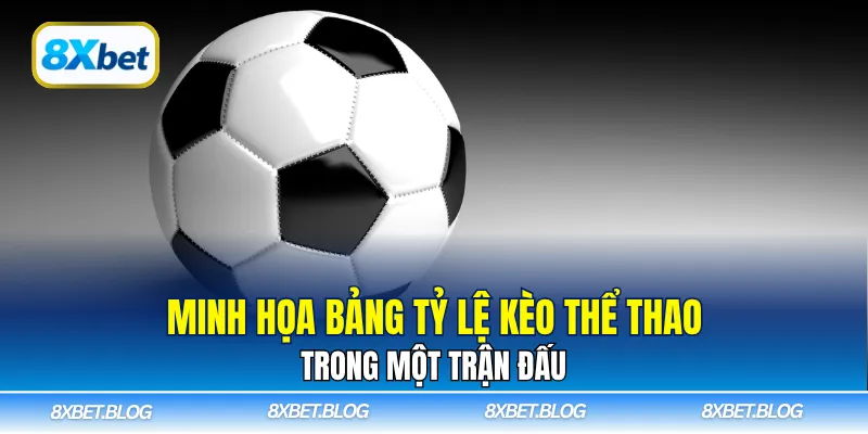 Minh họa bảng tỷ lệ kèo thể thao trong một trận đấu